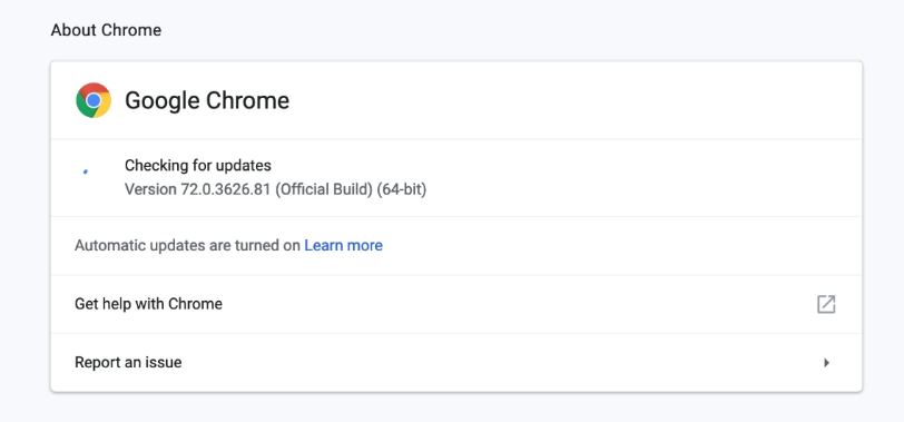 How to update chrome for mac